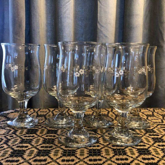 Pfaltzgraff Remembrance Water Wine Glasses 6 oz Set of 6 Discontinued - Picture 6 of 6